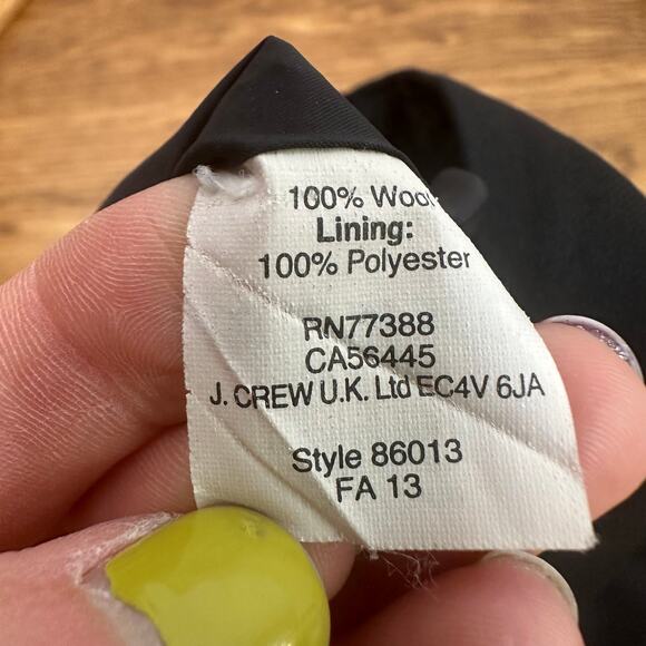 J. Crew Black No. 2 Pencil Skirt in Super 120s Wool - Picture 6 of 7